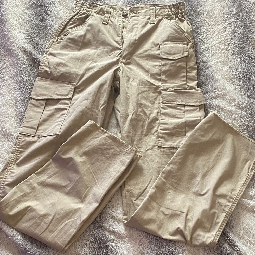 Propper Women's Khaki Cargo Pants with Elastic Waist